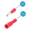 Cable lugs x 110 - red round plug x55 /