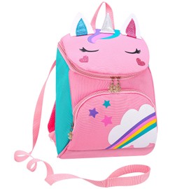 saerryor Kids Unicorn Backpack School Bag for Girls, Kindergarden Backpack Cute Unicorn Bag with Chest Strap, Children's Backpack Toddlers Rucksack Preschool Bookbag for Age 3-6