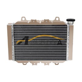 ASCIUTTA 2 Row Aluminum Cooler Radiator Fit 2003~2013 Yamaha Grizzly 400/450 Kodiak 400 450 04 05 06 07 08 09 10 11 12 13