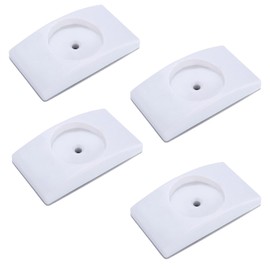 HUIKKJP Set of 4 Baby Gate, Pet Gate, Tension Type, Wall Saver Included, For Stairs, Kitchen, Babies, Dogs, Cats, White