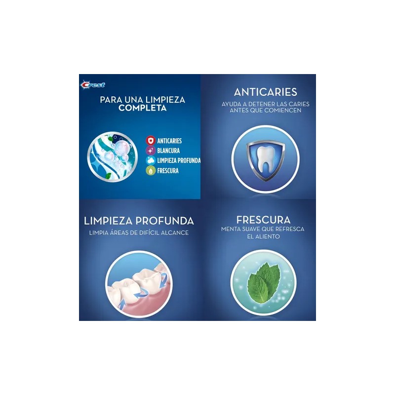Crema Dental Crest Complete 4 En 1 De 100 Ml