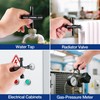 WORKPRO 2PC Water Key Wrench, 40Cr Universal Utility 4 Way