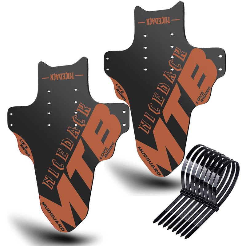 NICEDACK Mudguards Mountain Bike, 2 Pieces Mudguard Fit 20-29 Inch