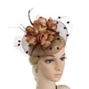 Women Ladies Flower Feather Fascinators Pillbox Hat Bowler Hat Party