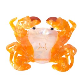 Fantasy Crab Hair Clip,Cute Acetate Claw Clips,Big Hair Clips for Women,Gold