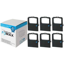 SuppliesMAX Compatible Replacement for Standard Register T-4300/T-4400/T-4500 Purple Printer Ribbons (6/PK) (88100048P)