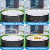 Tlswshsy 4.5 Ft Inflatable Hot Tub Cover- Energy Saving Lid