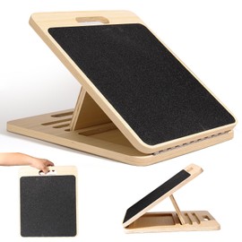 Slant Board for Calf Stretching, 4 Position Adjustable Incline Board for Calf Stretcher, Calf & Hamstring Flexibility, Non-Slip Surface, 350 lbs Balance Board for Home, Gym, Office