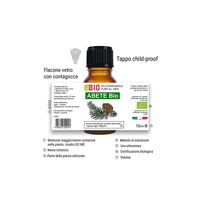 Tanne Bio Ätherisches Öl 100% Reines 10 ml - Aromatherapie