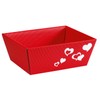 Weinkarton24 Gift Baskets Heart Small Red Pack of 5