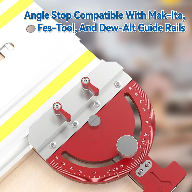 Table Saw Miter Gauge Aluminum Alloy Adjustable Multi Angle Rail