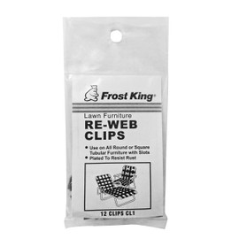 Frost King CL1 Clips for Furniture Re-Webbing, Silver