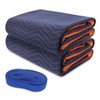 YMTLJHDSY 2 Moving Blankets 72x40in with 1 Elastic Rubber Band