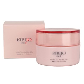KIBIJO All-in-One Gel, For Night, 1.8 oz (50 g), Moisturizing, Dry, Moisturizing, Hali, Elasticity, Ceramide, Niacinamide, Collagen, Hyaluronic Acid, Lotion, Essence, Cream, Makeup Base