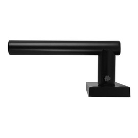 HANDLESTORE T-Bar Lever Backplate Door Handle | Black Door Handles | Latch, Lock or Bathroom 150mm x 42mm Backplate (Latch)
