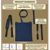 Caredgitz Catheter Bag Holder, Urine Drainage Bag Holder, w/Drain Tube