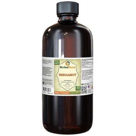 Bergamot (Citrus Bergamia) Tincture, Dried Fruit Peel Liquid Extract (Brand name: HerbalTerra, Proudly made in USA) 32 fl.oz (0.95 l)