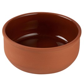 Restaurantware-Terra Tek 27.2 Ounce Terracotta Cazuelas, 10 Brown Glazed Clay Pots For Cooking - Oven-Ready, Microwavable, Terracotta Serving Pots, Dishwashable, For Cooking And Serving