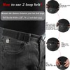 WERFORU 2 Pack Unisex 2 Loop No Show Elastic Belt
