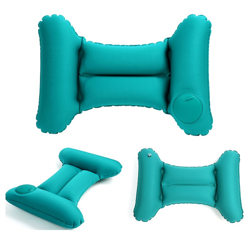 Inflatable Lumbar Support Travel Camping Pillow Ultralight Ergonomic Pillow for