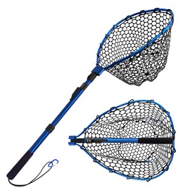 Fishing net (Retractable 11.81, Blue, 48in)