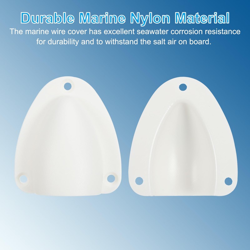 PATIKIL 2-1/2" Nylon Marine Wire Cable Vent Cover, 2 Pcs