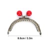 8.5cm Semicircle Embossing Kiss Lock Frame Lock Clip for Purse