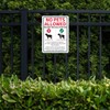 PreZiouz 2 Pack Metal No Pets Sign, 10" x 14"