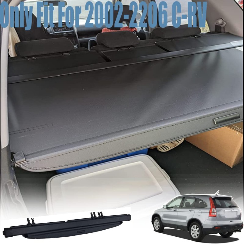 Cargo Cover For 02-06 Honda Crv Security Rear Trunk Cover