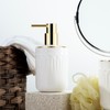 Set da bagno, 3 pezzi, dispenser per sapone, portasapone e