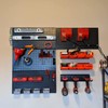 Wallmaster 8-Bin Storage Bins Garage Rack System 2-Tier Orange Tool