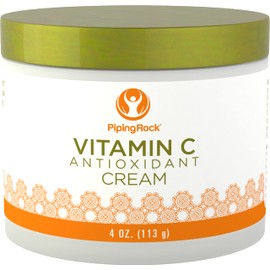 Piping Rock Vitamin C Cream for Face | 4 oz | Moisturizing and Hydrating for Skin and Body | Skincare Lotion