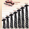 10 Inch Natural Black Human Hair Dread Extensions, 10 Strands