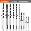 COMOWARE Masonry Drill Bit, 10 Pcs Concrete Drill Bit 1/8”
