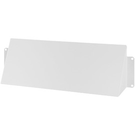 Repa Market 10 x 3 Inch White Galvanized Steel Vent Cover - Duct Exhaust/Inlet Rain Deflector - Weatherproof Guard for Ventilation Systems/Indoor/Outdoor Vent Hood/Air Vent Grille Protection Roof