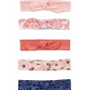 Yoga Sprout Cotton Headbands 5pk, Free Spirit, 0-24 Months, bows