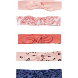 Yoga Sprout Cotton Headbands 5pk, Free Spirit, 0-24 Months, bows