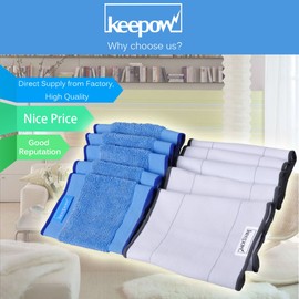 Keepow 10 Micro Cloths for iRobot Braava 390t 390 380t 380 Mint 4200 4200C (5 Wet Wipes + 5 Dry Wipes )