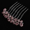 EZ PEACH Rhinestone Hair Comb DE Yaii Winding Rakuchin Kantan