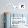 Solfres Patented Innovative Design Headboard Reading Light. No Drilling Golden