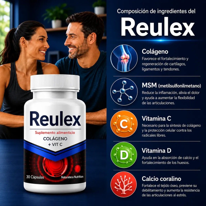 Reulex Frascos Colageno Msm Vitaminas Mas
