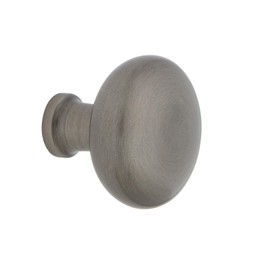 Nostalgic Warehouse New York Brass 1 3/8" Cabinet Knob in Antique Pewter