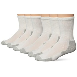 Thorlos Men's Xj Max Cushion Crew Running Socks, White/Platinum (6 Pairs), M UK