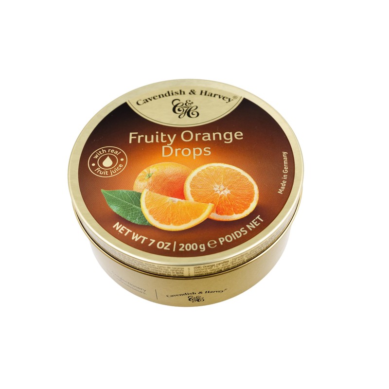 Cavendish & Harvey | Fruity Orange Hard Candy Drops |