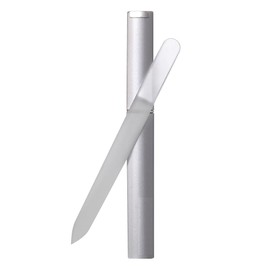 JITNGA 1 x Transparent Glass Nail File Manicure Glass File for Natural Acrylic Nails with Case and Salon Use Gel Nails with Case