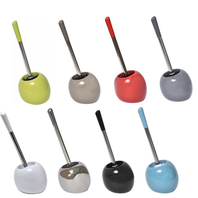 EVIDECO Bathroom Free Standing Toilet Bowl Brush and Holder PISE,