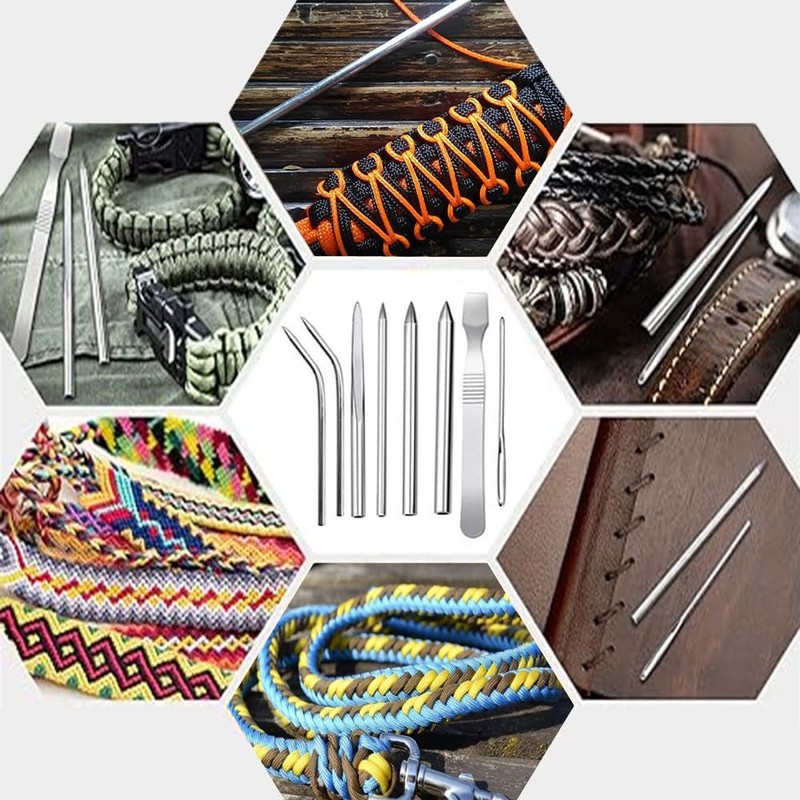 Paracord Needle Stainless Steel Sewing Tools Hand Sewing Needle Scraper