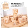 KONTONTY 26Pcs Wooden Building Blocks for Early Learning Educational Montessori