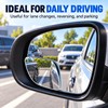 Wide-Angle Blind Spot Mirrors for Cars – 2-Pack 360° Adjustable