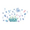 Condessacity Blue Wall Sticker, Turtle, Sea, Octopus, Bubble, Seaweed, 3D